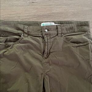 Olive Green Casual Pants